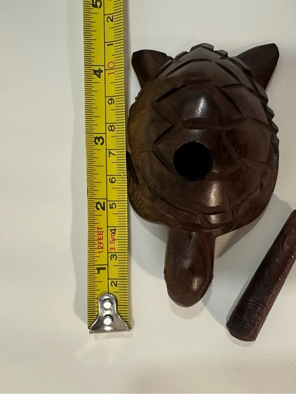 Wood chiltepín pepper crusher (also known as a chiltepinero)